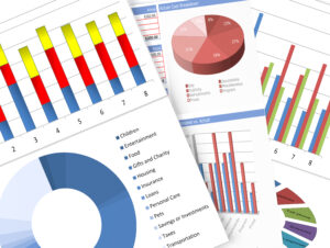 Microsoft Excel Charts Montage | Mouse Training London Ltd Microsoft Excel Charts Training Course