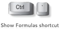 Show formulas shortcut