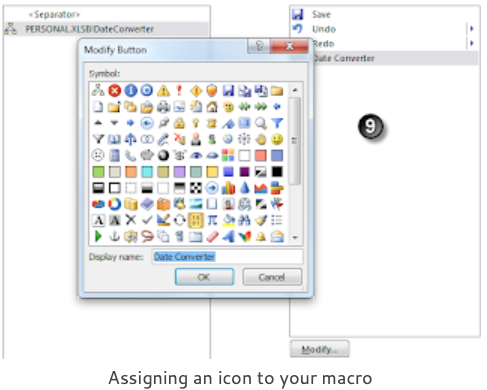assigning an icon to your macro