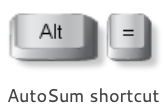 autosum shortcut