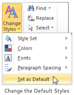 change default styles