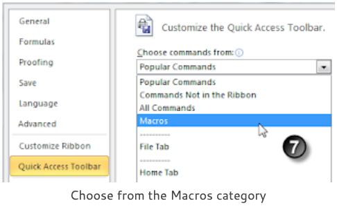 choose from the macros category