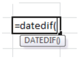 excel age from date of birth