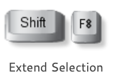 extend selection