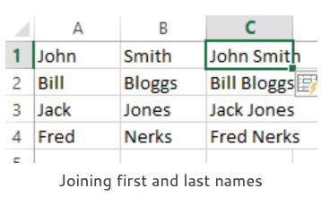 join first and last names