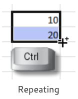 repeating cell data