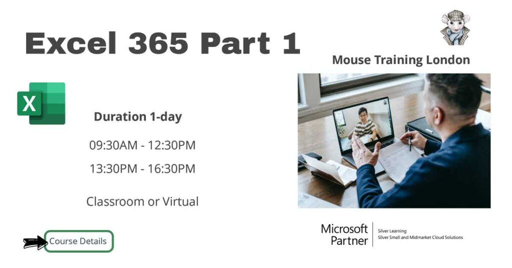 Microsoft Excel 365 Training Course | Mouse Training London Ltd