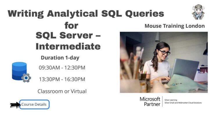 Writing Analytical SQL Queries for SQL Server - Intermediate Training Course