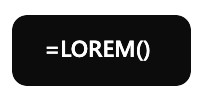 shortcut for lorem ipsum