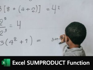 Excel Sumproduct Function | Mouse Training London Ltd Excel SUMPRODUCT function