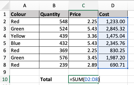 Helper Column