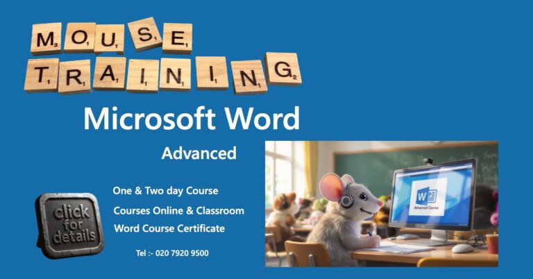 Word Advanced Course | Mouse Training London Ltd Word Advanced Training Course